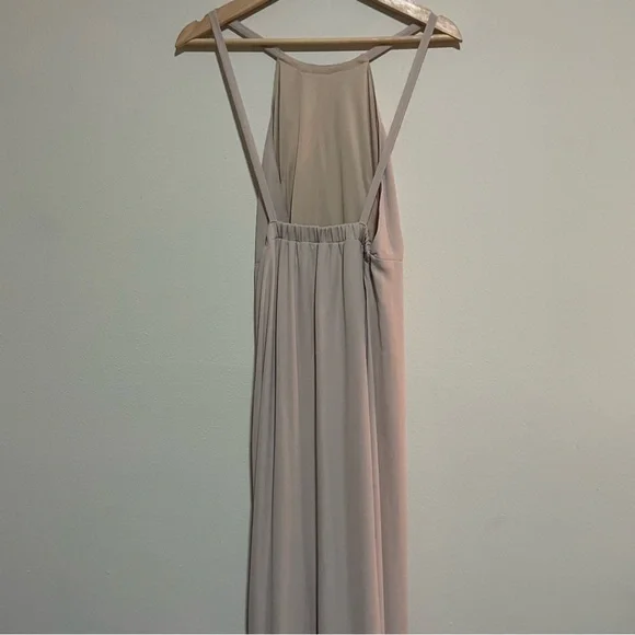 Show Me Your Mumu Amanda Maxi Champagne Beige Bridesmaids Dress, Size Large - Picture 5 of 6